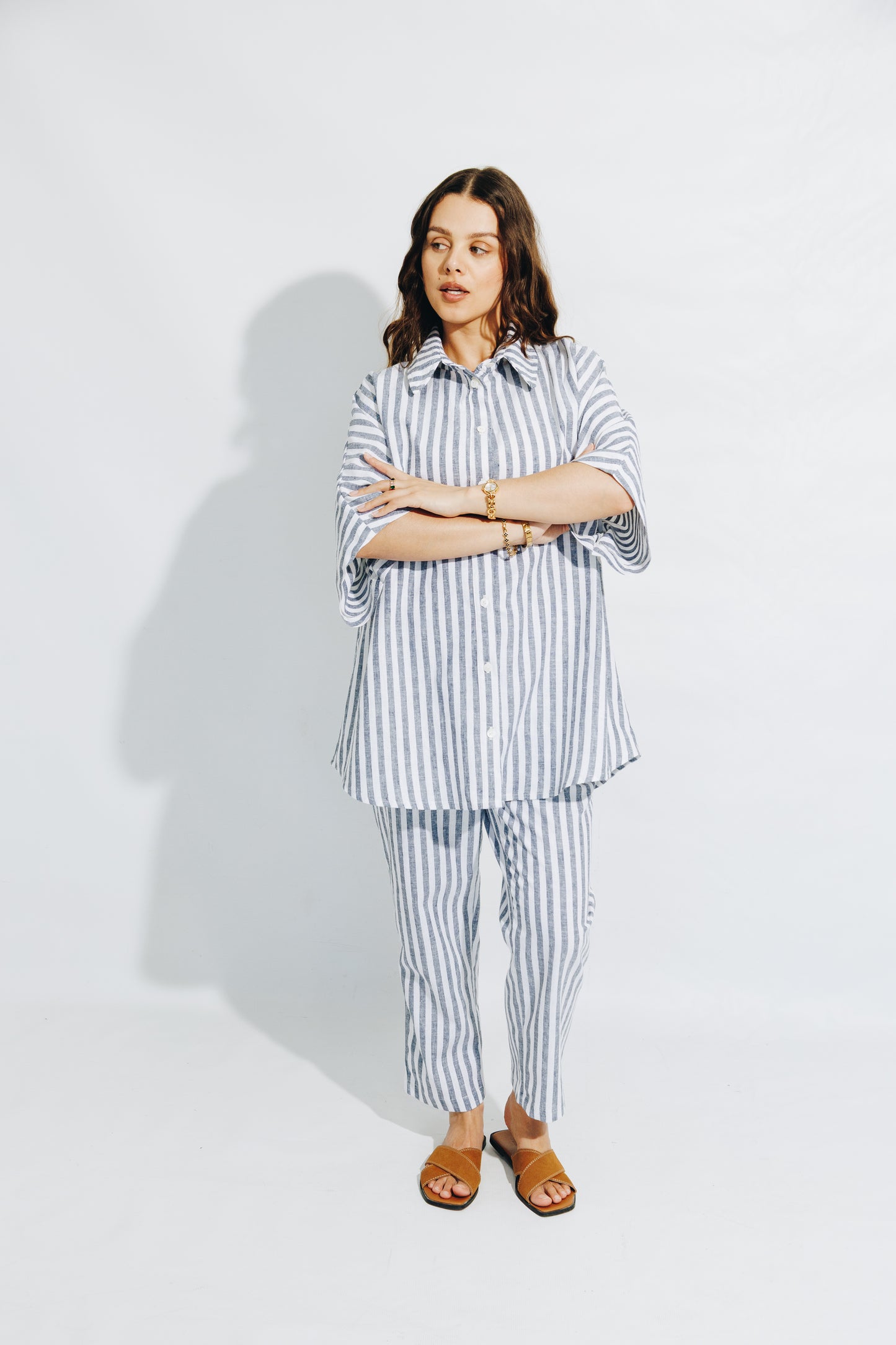 LINEN Nautical Stripe - Co-Ord Set
