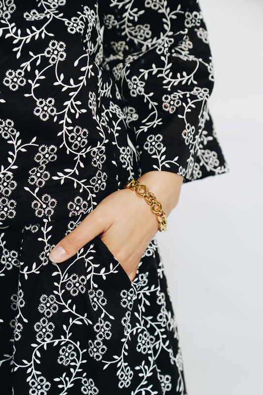 B&W Anglaise Skirt&Tunic