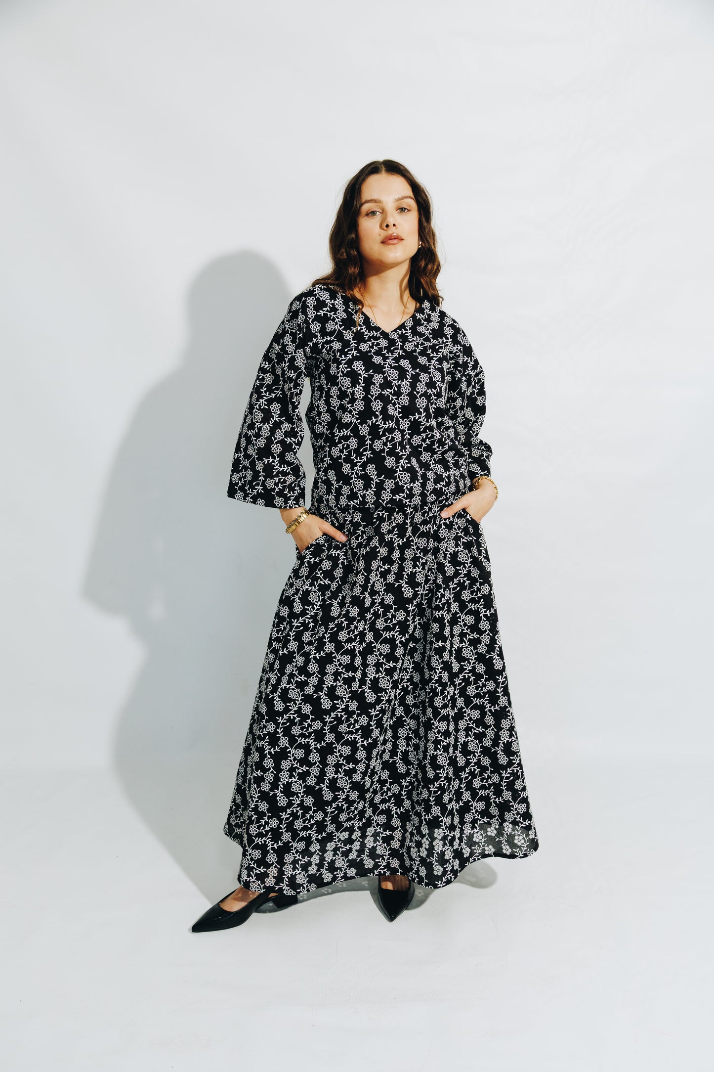B&W Anglaise Skirt&Tunic