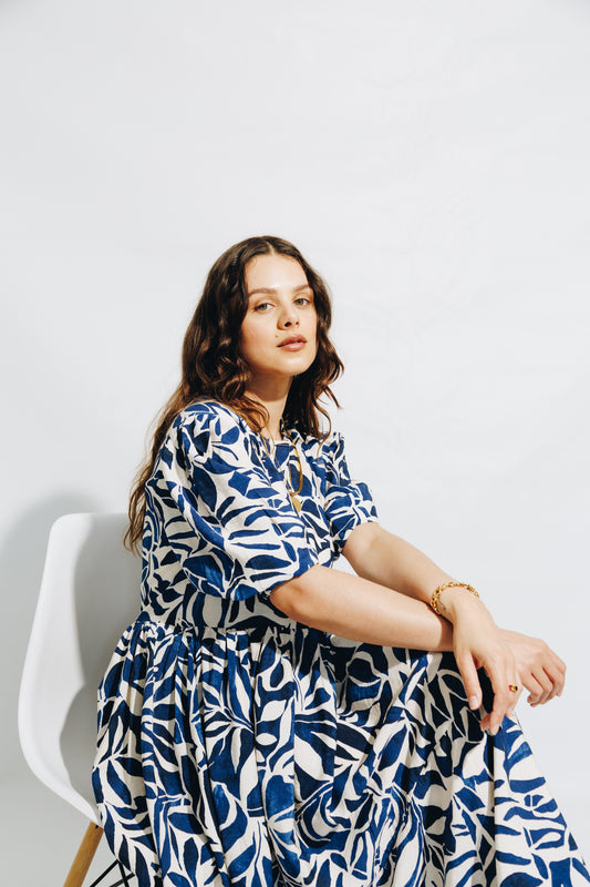 Blue - 2 tiered Dress