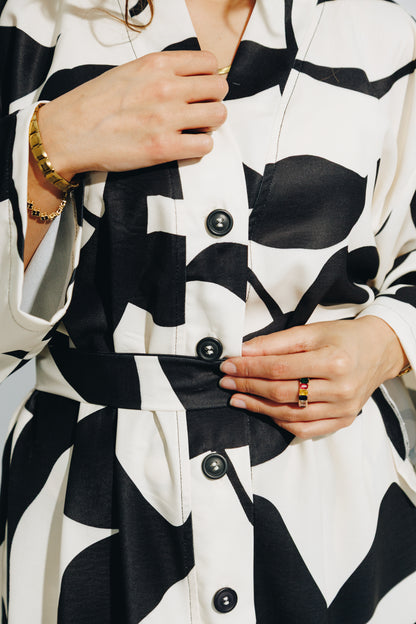 Black Leaf - Kimono&Trouse