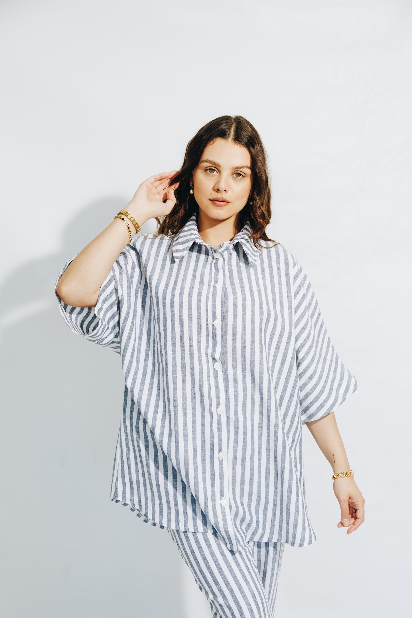 LINEN Nautical Stripe - Co-Ord Set