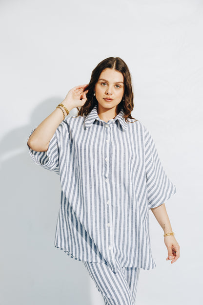 LINEN Nautical Stripe - Co-Ord Set