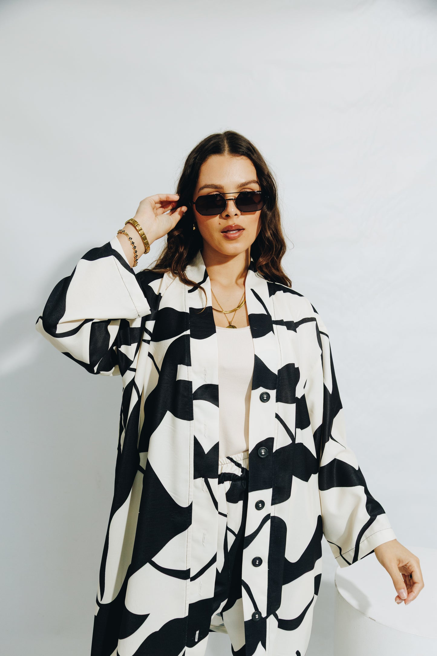 Black Leaf - Kimono&Trouse