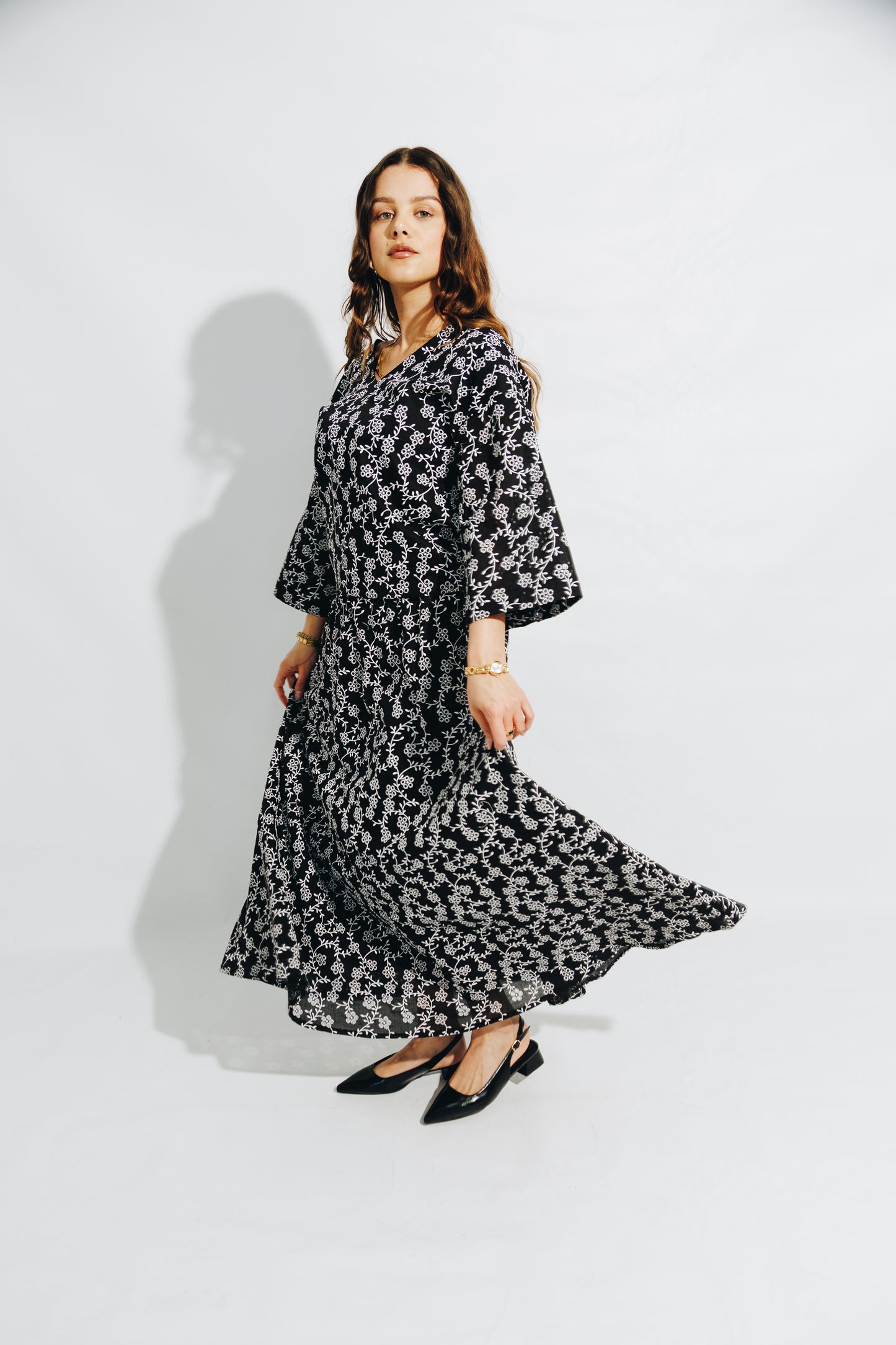B&W Anglaise Skirt&Tunic