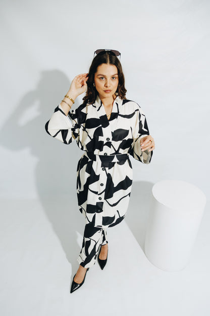 Black Leaf - Kimono&Trouse