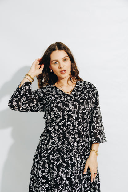 B&W Anglaise Skirt&Tunic