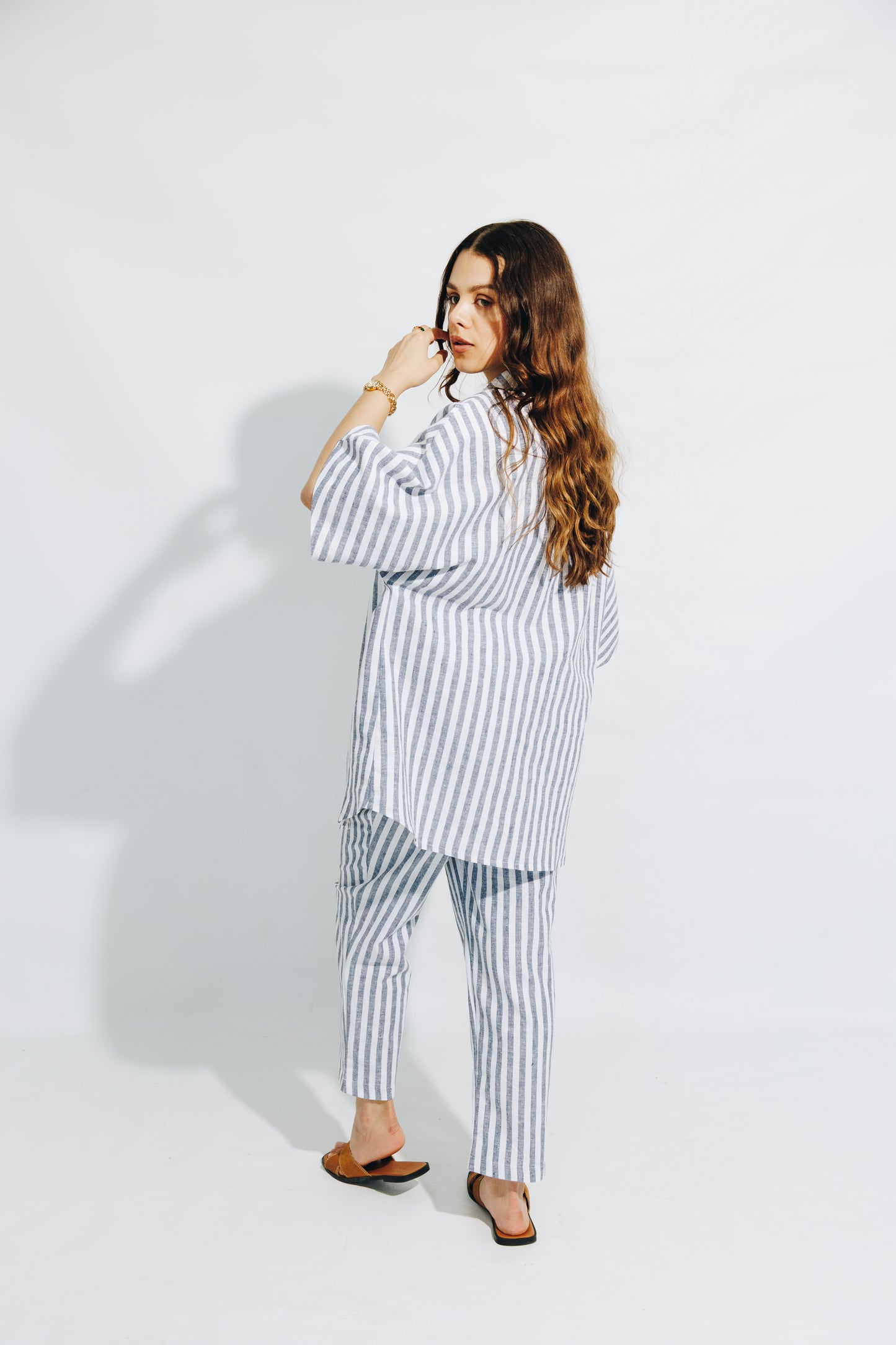 LINEN Nautical Stripe - Co-Ord Set