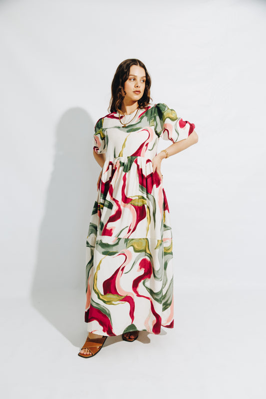 Abstract - 2 tiered dress