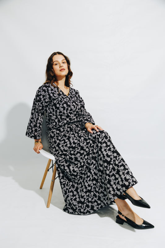B&W Anglaise Skirt&Tunic